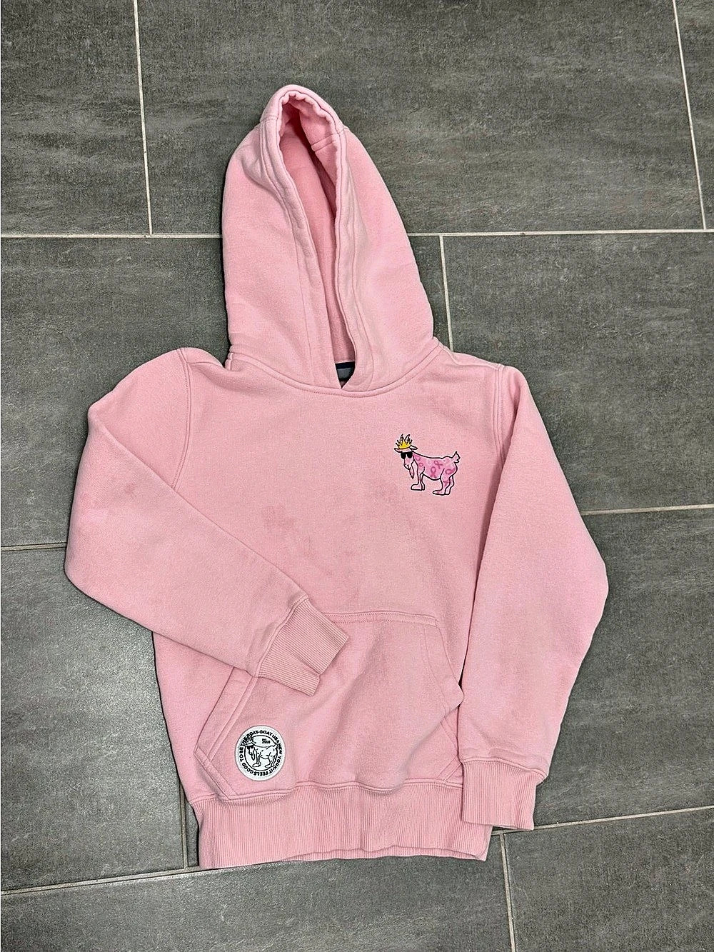 GOAT USA Breast Cancer Awareness Hooded Sweatshirt Pink Hoodie